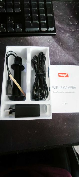 Умная Wi-Fi видеокамера в дверной глазок 1080P Tuya  Ночное видение