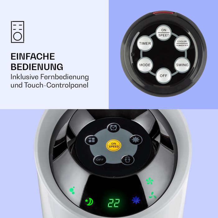 Увлажнитель воздуха, охладитель, вентилятор, освіжувач Klarstein