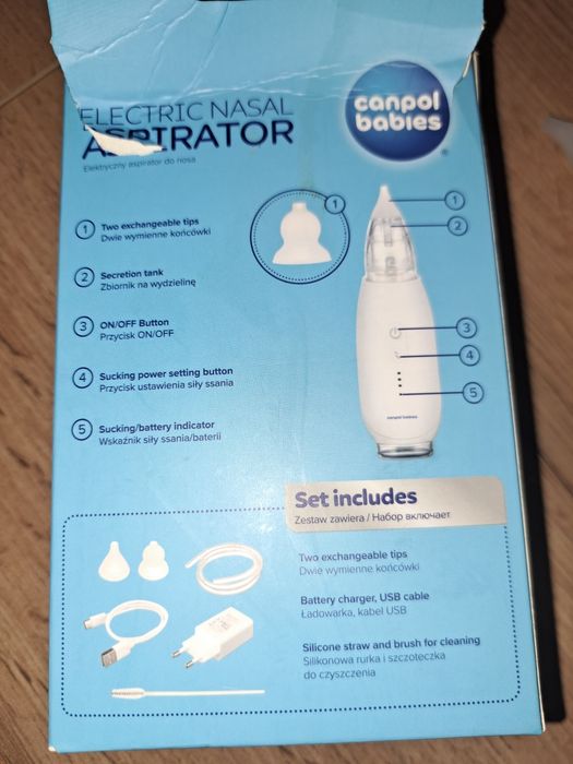 Elektryczny aspirator do noska