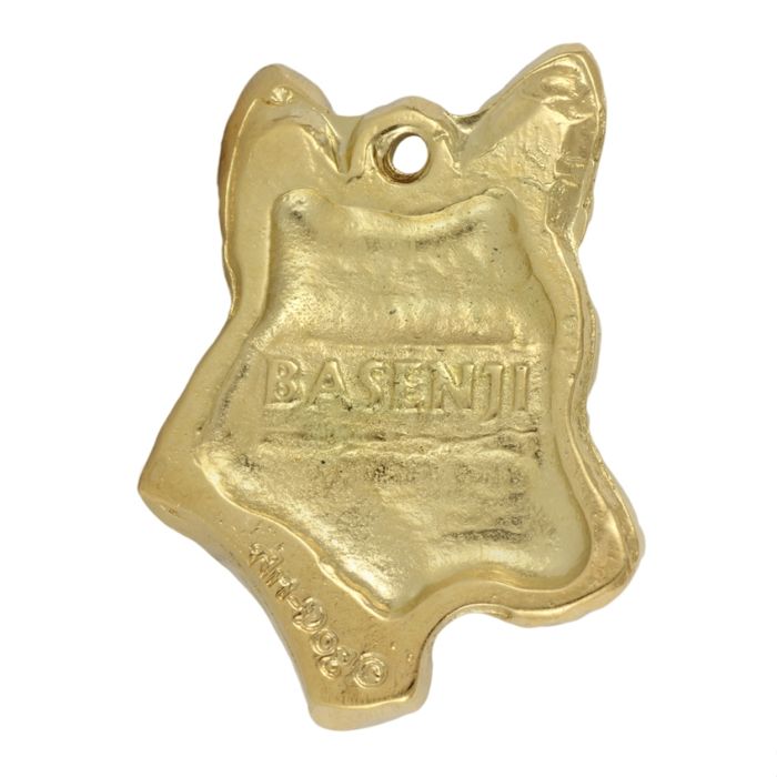Basenji naszyjnik pozłocony w pudełku Art-Dog