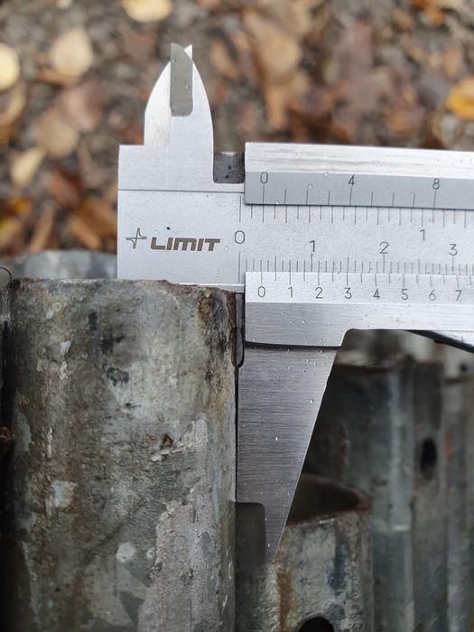 Rura ocynkowana  fi 36 grubościenna słupek ogrodzeniowy tunel