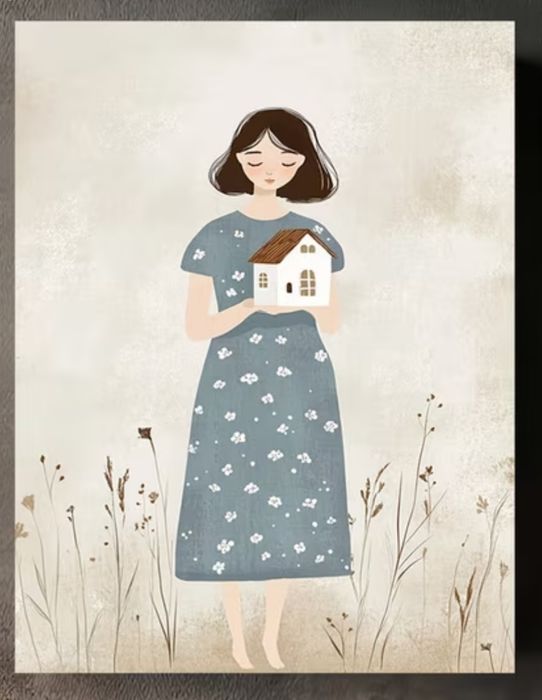 Rustykalny obraz farmhouse wiejski francuski styl