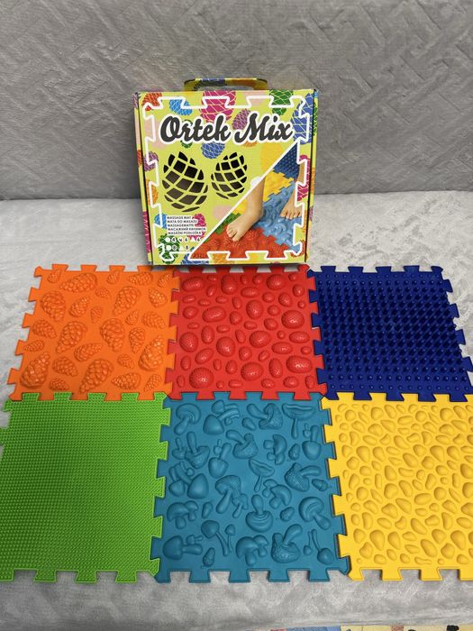 Масажний медичний килимок «Пазли» ortek 6 пазлів