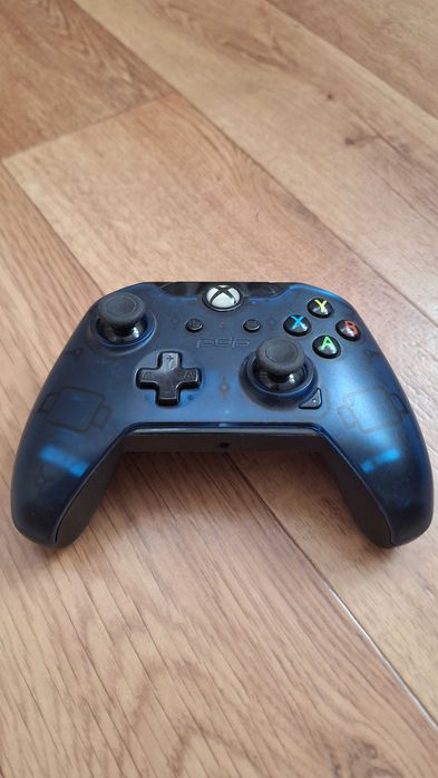 Kontroler Pad przewodowy PDP niebieski przezroczysty xbox one series PC