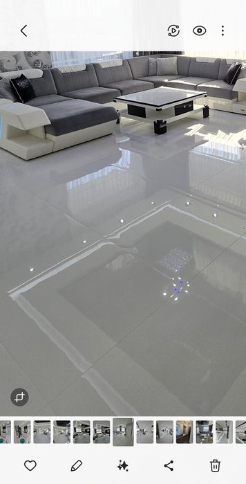 Płytka gres biały white pearl 80x80