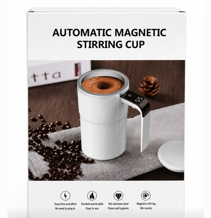 Magnetic mixing cup