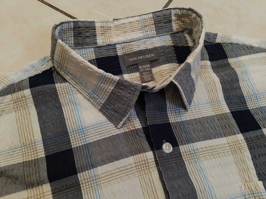 VAN HEUSEN USA - NOWA! Koszula Męska krótki rękaw rozmiar XL