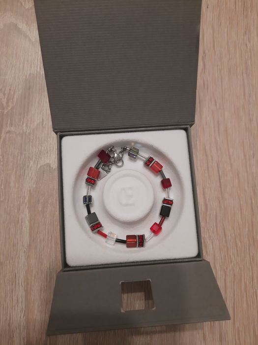 Bransoletka Coeur De Lion Silver Red Black