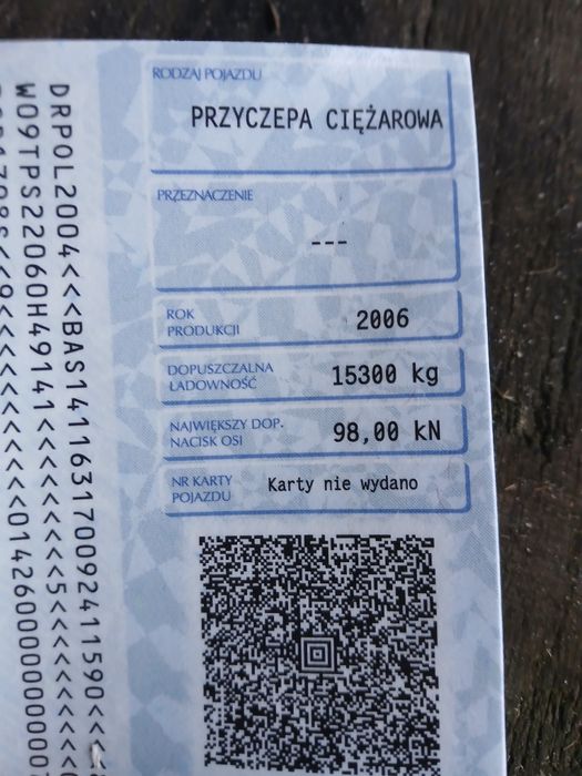 Przyczepa do bel ciężarowa