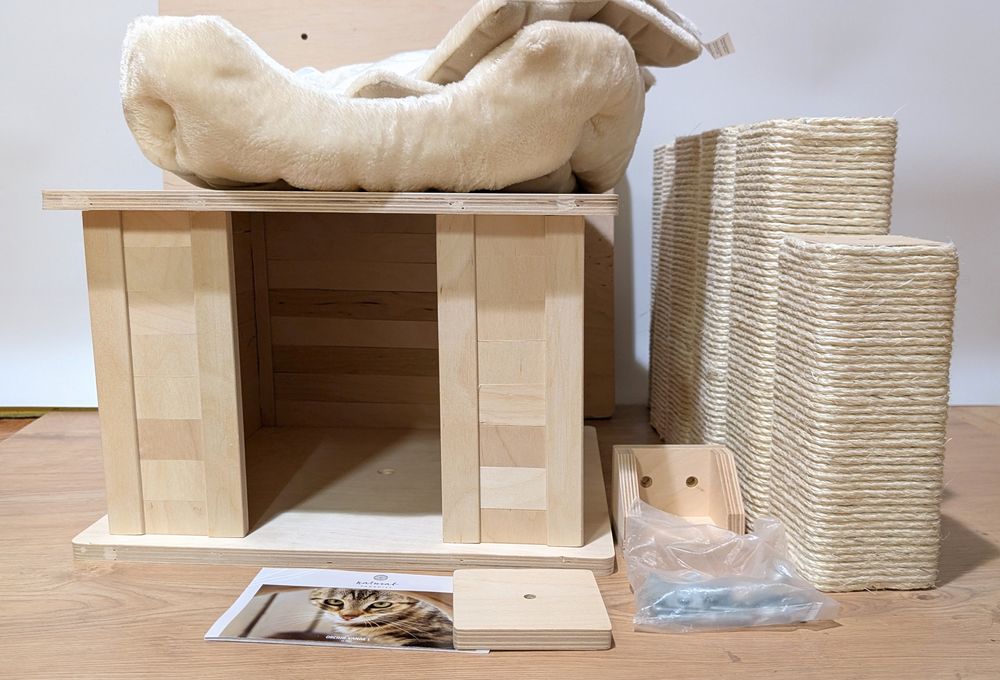 Natural Paradise Drapak dla Kota Orchid Vanda L Kremowy 91x71x154 DUŻY