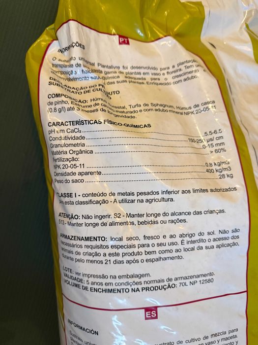 Solo vegetal de qualidade