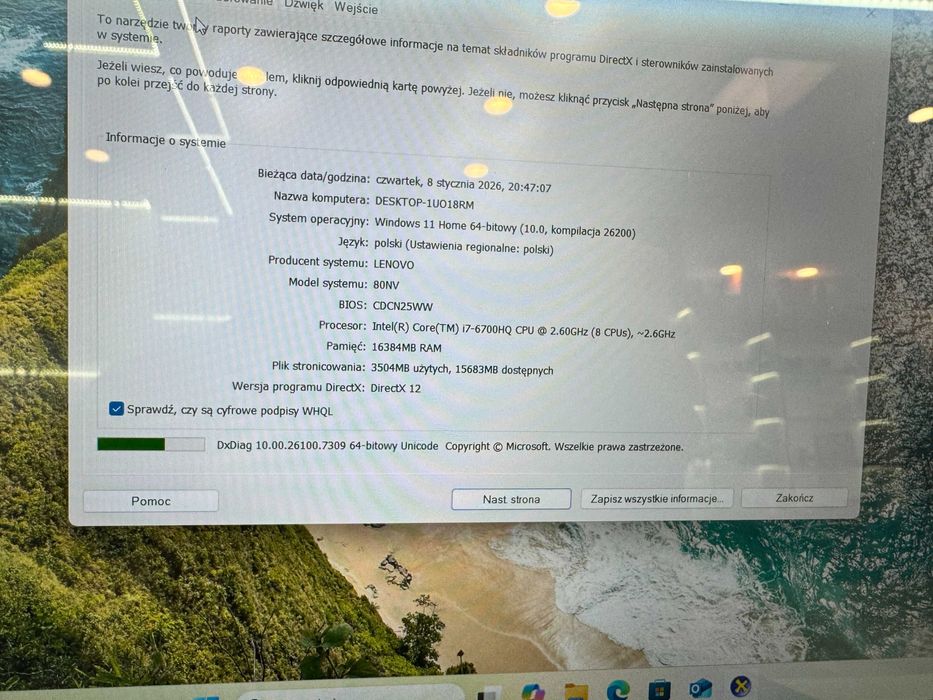 Laptop Lenovo Ideapad Y700-15ISK