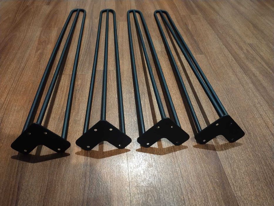 Nogi metalowe do stołu stolika z pręta loft 72cm