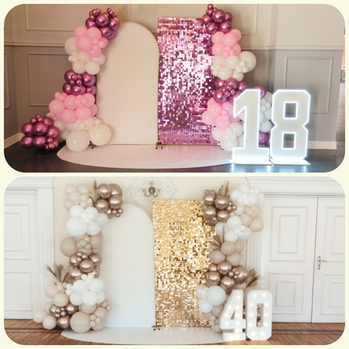 Dekoracje balonowe ścianka balonowa Łódź i okolice balony ścianka