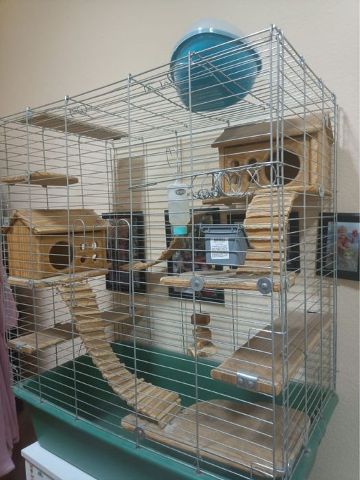 Клітка для шиншили,дегу,білки — повністю укомплектована
