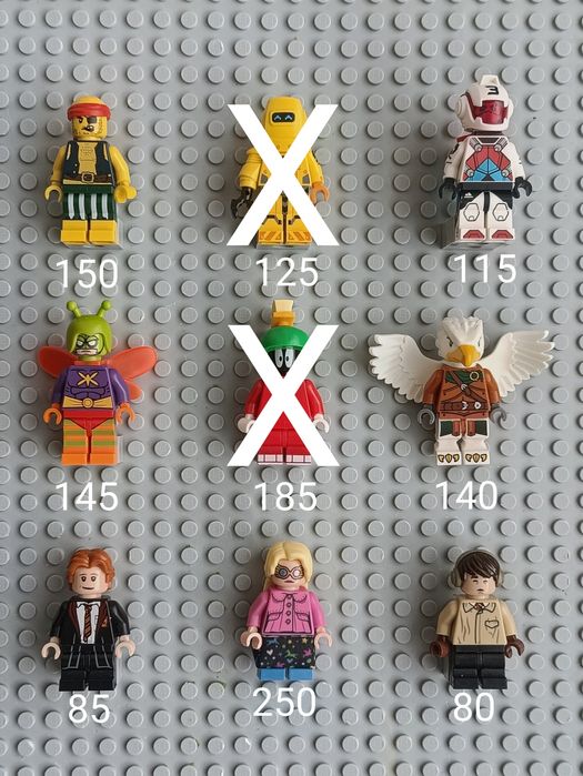LEGO оригінальні колекційні фігурки "Колекційні серії", "Гаррі Поттер", "Майнкрафт", "Юрській Світ", "Місто" та інші.