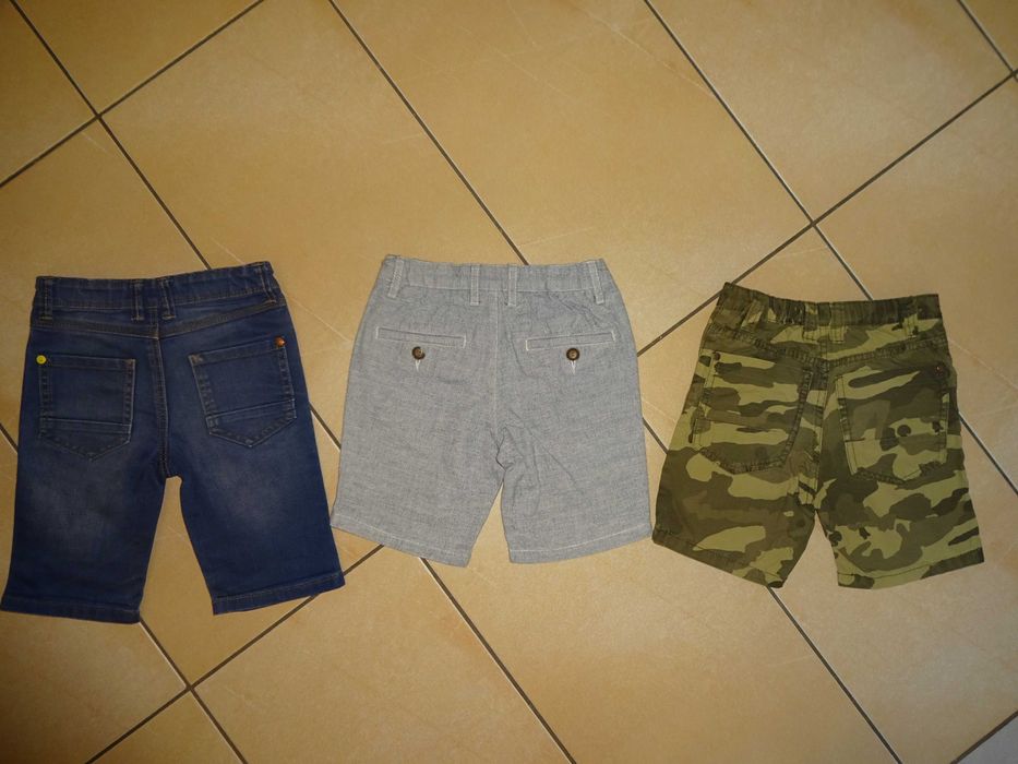 3x NEXT Dudes DENIM krótkie spodenki szorty jeansowe moro 4-5 lat