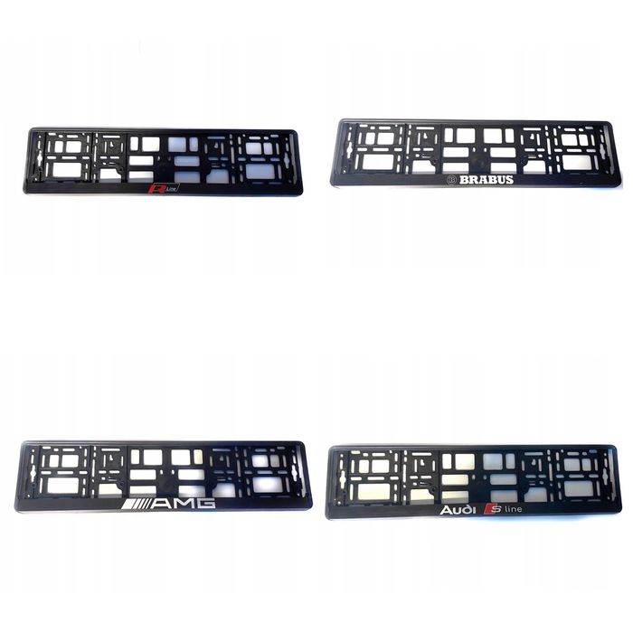 рамка номерного знака авторамки Audi Mercedes S-LINE AMG Brabus R-line