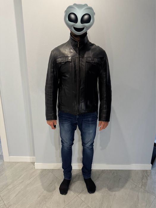 Стильная кожаная Дублёнка