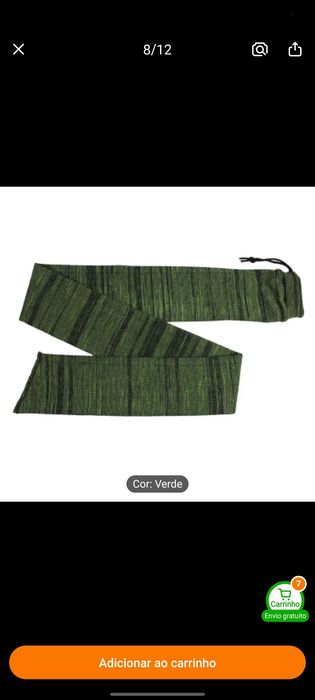 Bolsa espingarda/cinto para cartuchos 12mm