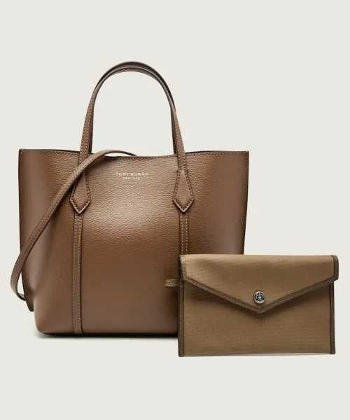 TORY BURCH
Skórzany kuferek + saszetka Perry Small