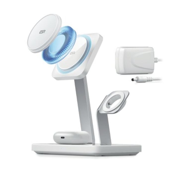 Bezprzewodowa ładowarka ESR HaloLock 3w1 AIRPODS IPHONE APPLE WATCH