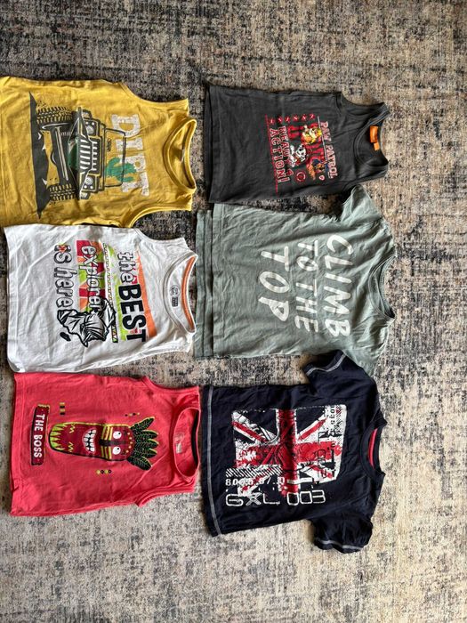 T-shirty z krótkim rękawem 6szt rozmiar 104cm