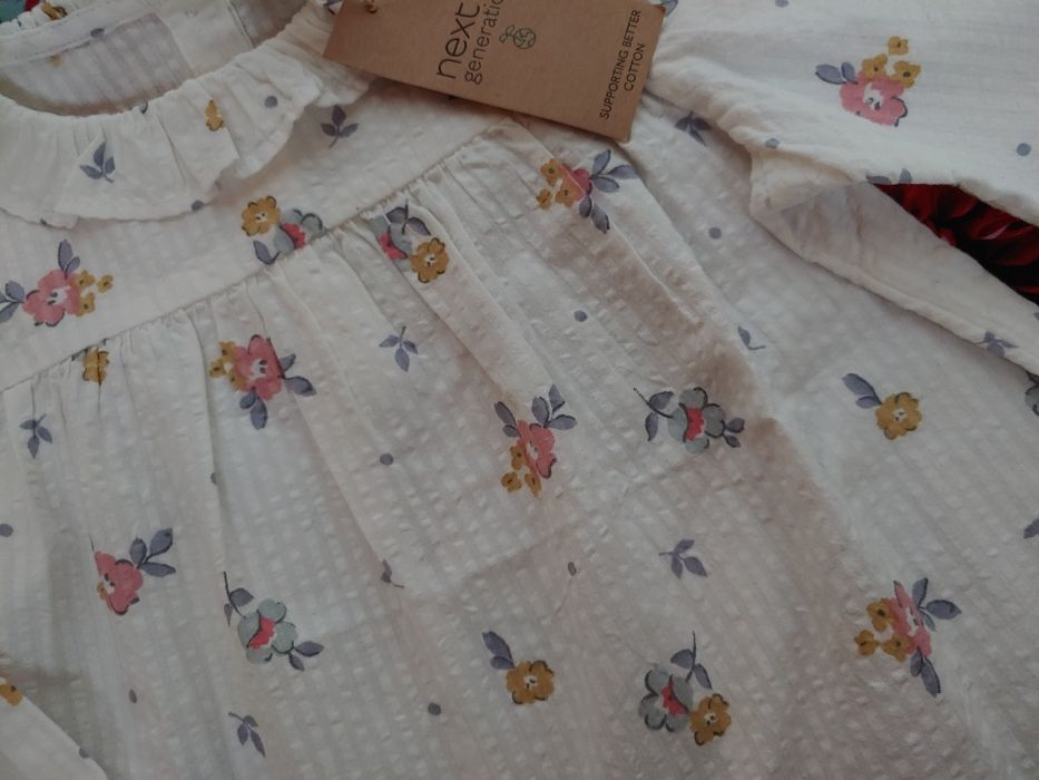 Next nowa bluzka koszulowa w kwiatki roz 104