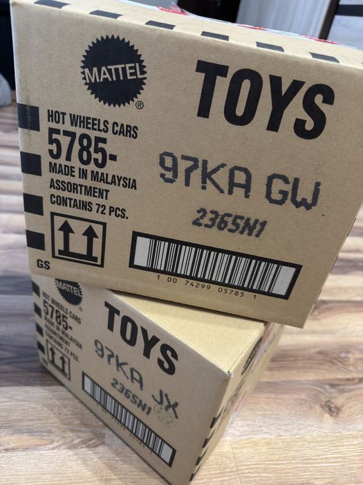 Hot Wheels 50x puste kartony 50szt karton case 72szt sth