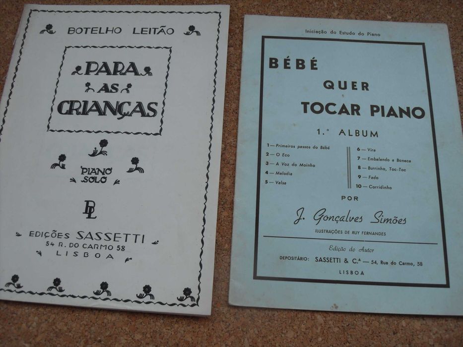 Partituras de Piano Antigas