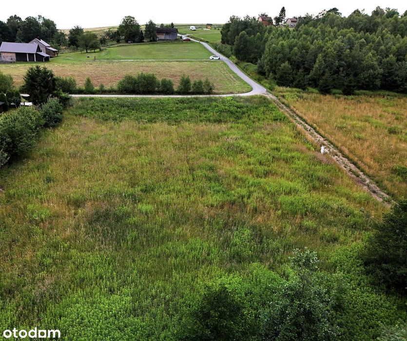 Działka budowlana pod lasem – 1730 m² Glinik Średni - WZ, prąd. - Więcej