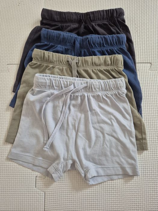 Dżersejowe szorty 4-pack r. 74 H&M