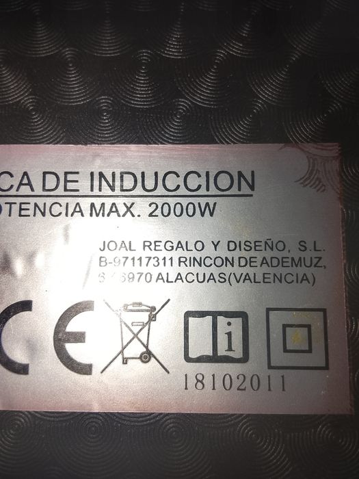 Placa fogão iletrica