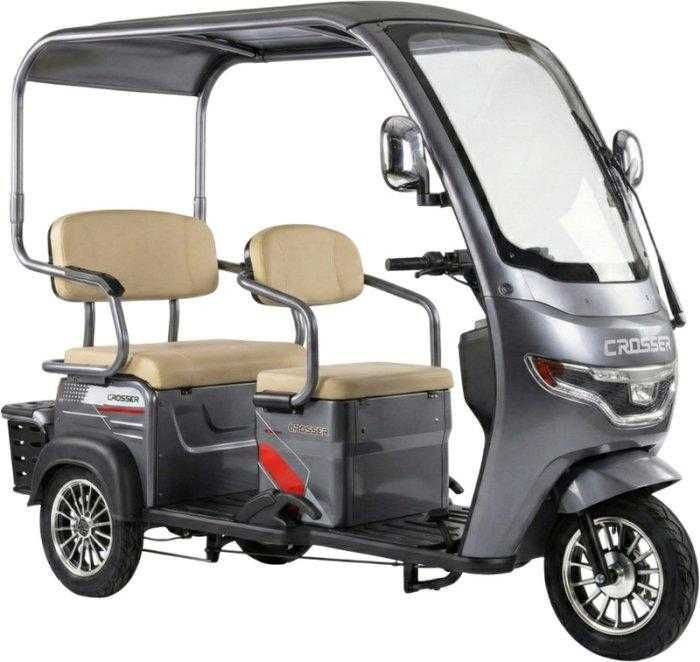 электроскутер Електротрайк CROSSER TR-7 1000W-72V-24Ah GraFen-АКБ шини 10"(2026)