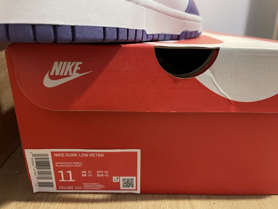 Nike Dunk Low Retro Court Purple rozm. 45 SD
