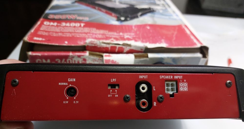 Новый автомобильный усилитель Pioneer GM-3400T - заводской комплект