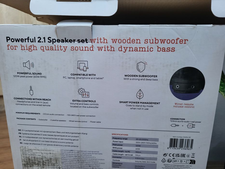 Акустична система Trust Yuri 2.1 Speaker Set (Нова)