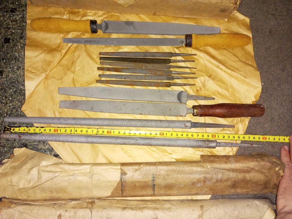 Напильник трехгранный плоский круглый новый советский