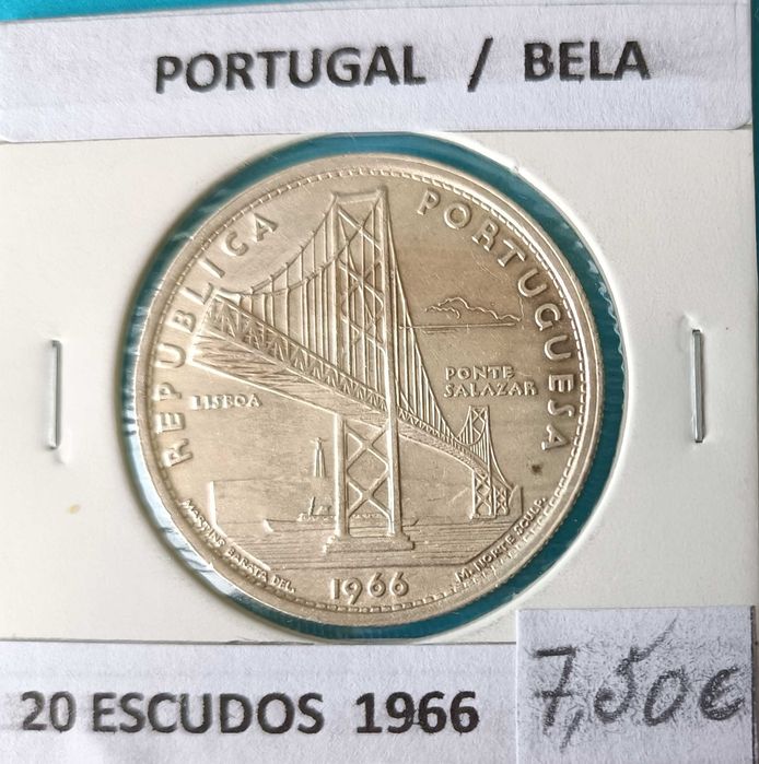 3 Moedas Comemorativas Portuguesas 2ª República 20 escudos ( prata )