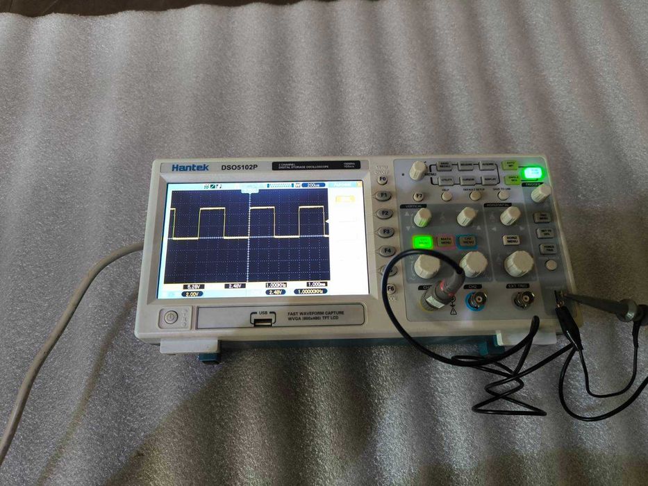 Осциллограф Hantek DSO5102P, 100 МГц, 2 канала, 1 Гвыб/с.