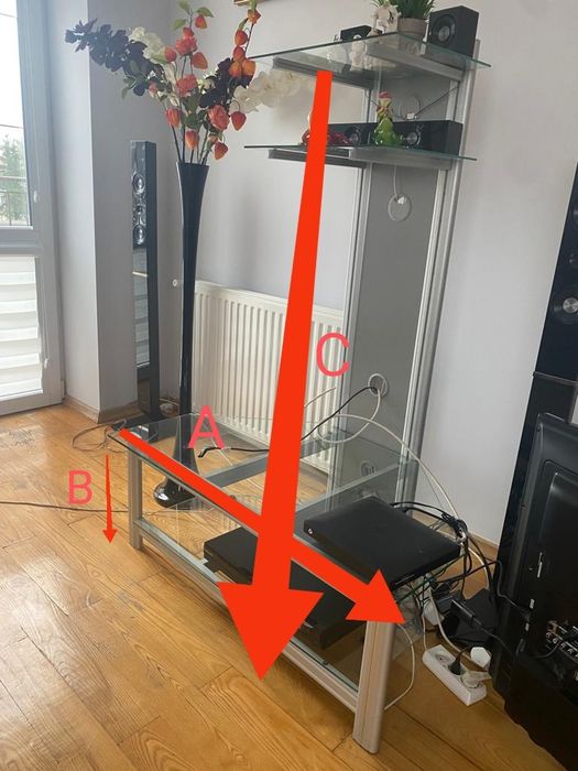 Regal RTV podświetlany