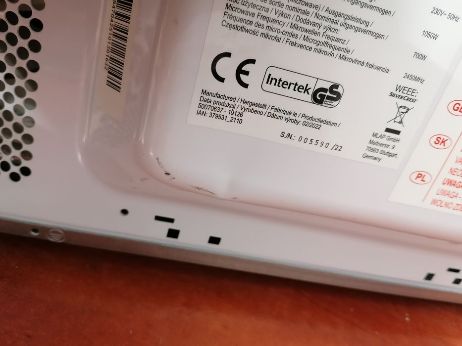 Mikrofalówka silvercrest smwc 700 x1