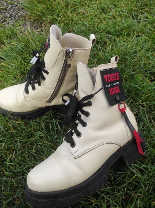 Дитячі шкіряні зимові черевики