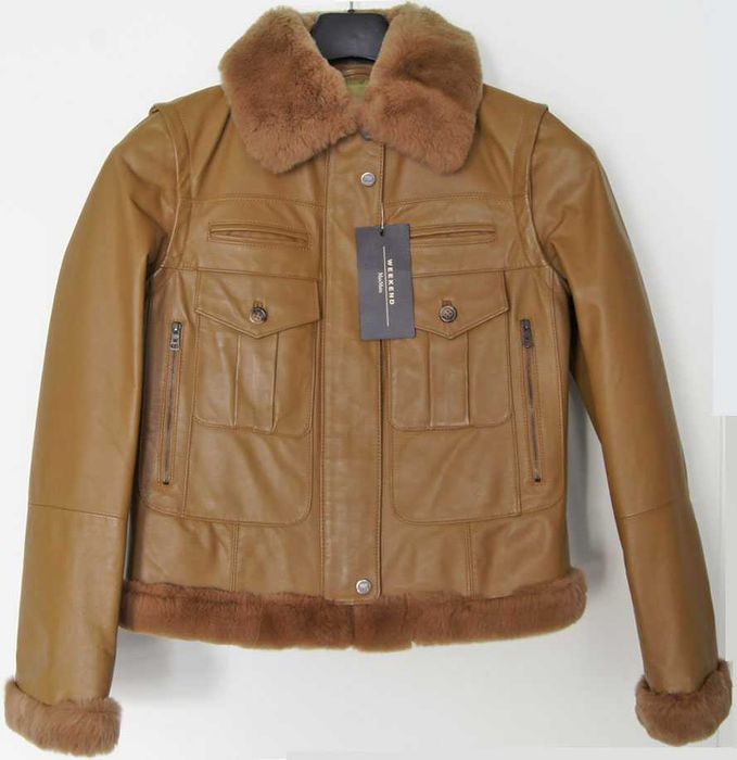 Nowa skórzana kurtka Max Mara