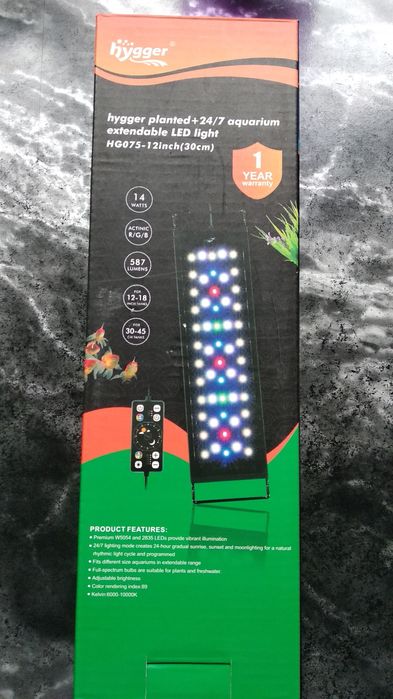 Акваріумний світильник Hygger
