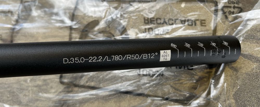 Guiador ergotec 35mm 780mm nunca usado / ICR