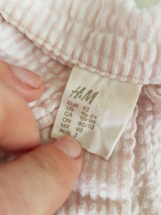 Letnia sukienka HM H&M 92 na Lato na ramiączka