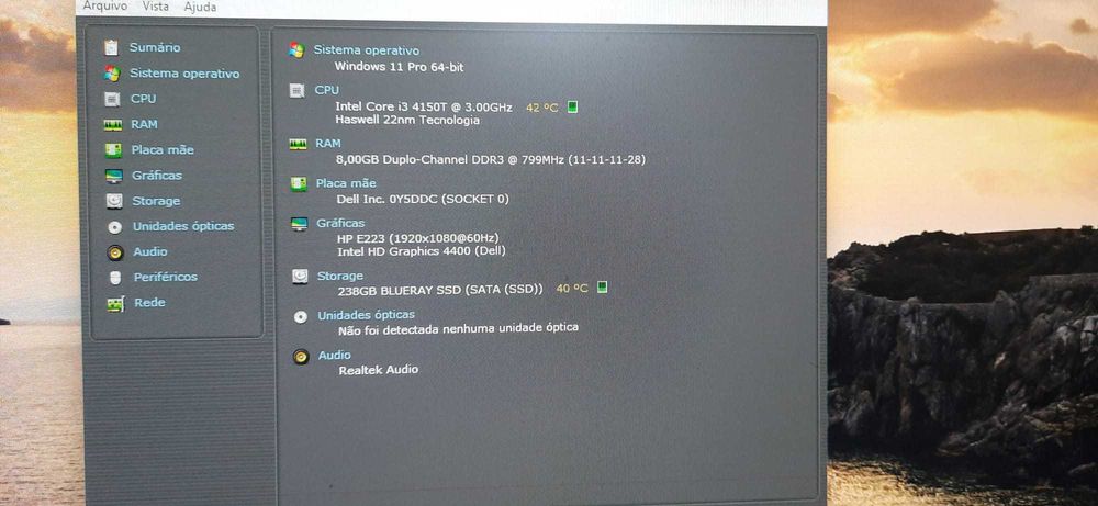 Mini PC Dell Optiplex 9020m 4ªGen. | i3-4150T-3.0G | 8G-DDR3 | SSD 256GB | W11