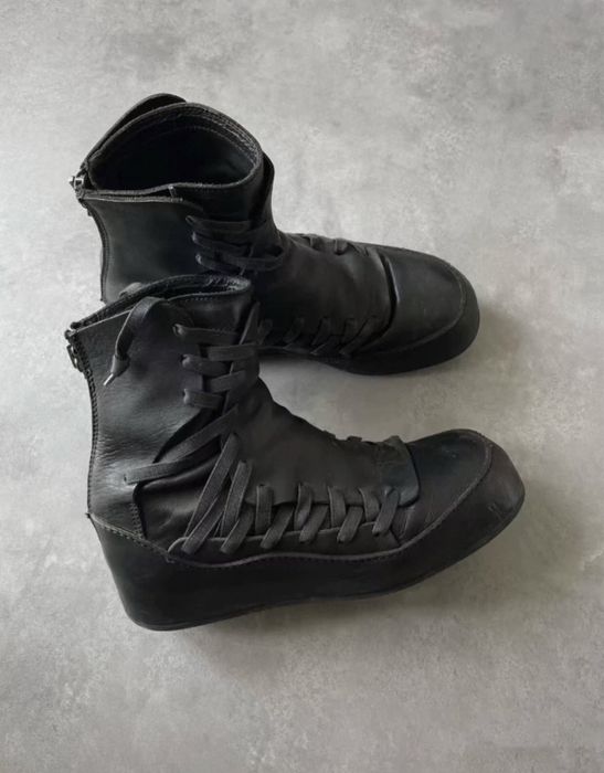 Julius 14SS Runway Stripe Boots