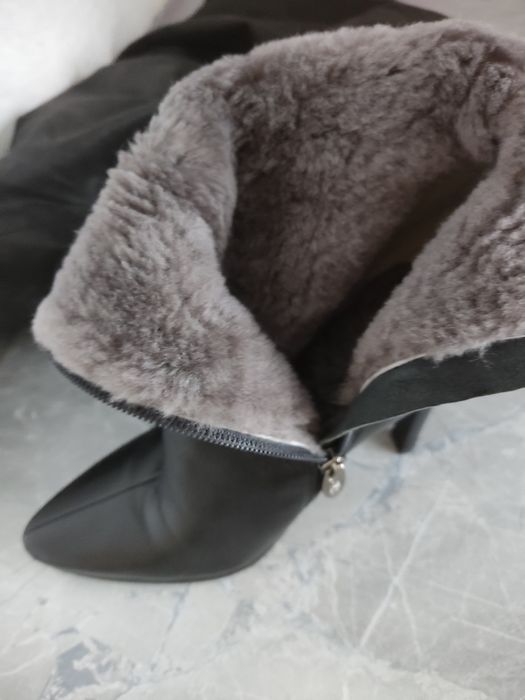 Кожаные полусапожки